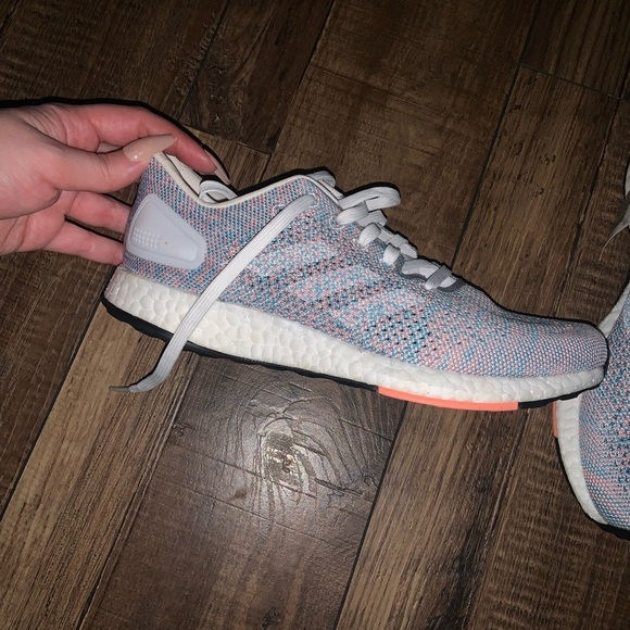 Nwt Running shoes adidas PureBOOST DPR  blue spring $170 athletic activewear - Picture 11 of 15